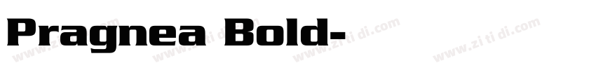 Pragnea Bold字体转换